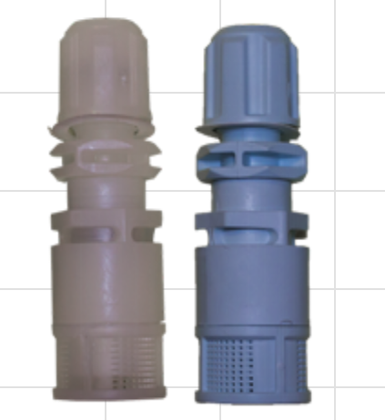 Válvula de pie con filtro en PVDF