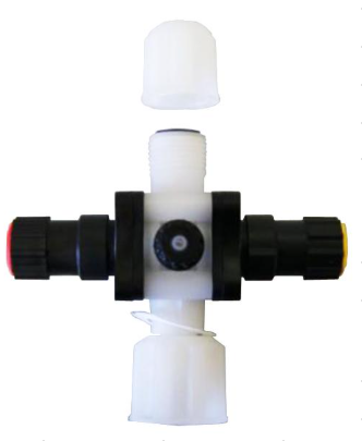 (AC.VM PVDF) Válvula multifunción: antisifón, contrapresión y seguridad